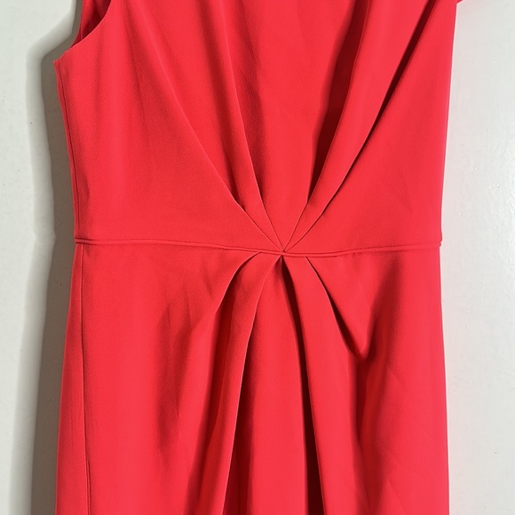 J crew pleated front knee high sheath pink dress size 4 - Picture 5 of 8